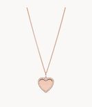 Fossil Kette "Lane Be Mine" Anhänger Heart Edelstahl roségoldfarben für 14,40€ inkl. Versand (statt 40€) 