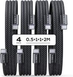 Lisen 4er Pack USB-C Kabel (0,5 + 1 + 1 + 2m) für 6,92€ inkl. Prime Versand (statt 11€)