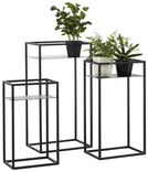 Modern Living Blumensäulen-Set Nora in Schwarz für 99,90€ inkl. Versand (statt 130€)