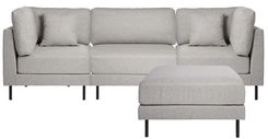 Depot  Sofa-Set Lio in grau, 4-teilig (B 240 x H 88 x T 80 cm) für 438€ inkl. Versand (statt 876€)