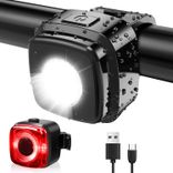 Antimi wiederaufladbares LED Fahrradleuchten Set (IPX5, USB-C) für 8,96€ inkl. Prime Versand (statt 24€)