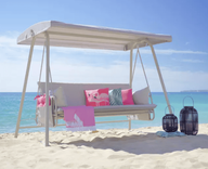 Hollywoodschaukel "Montenegro" in Grau für 348,95€ inkl. Versand (statt 600€) - Abholung: 299€