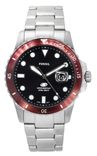 Fossil Herren Uhr Blue Dive (3-Zeiger-Werk, Datum) + kostenlose Gravur für 52,95€ inkl. Versand (statt 110€) - Newsletter! 
