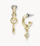 Fossil Ohrringe Drew Celestial Creolen Metall goldfarben für 11,30€ inkl. Versand (statt 39€) - Newsletter!
