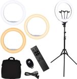 Einfeben 18" Ringlicht mit Stativ (3 Farben, 10 Helligkeitsstufen) für 37,79€ inkl. Versand (statt 54€)