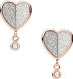 Fossil Damen Ohrstecker Sutton Flutter Hearts für 16,20€ inkl. Versand (statt 33€) 