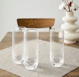 Home Affaire Longdrinkglas mit Riffelstruktur (4 Stück, 430ml) für 15,94€ inkl. Versand (statt 43€)
