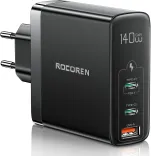 Rocoren 140W USB C Schnellladegerät + 240W USB C Ladekabel für 44,95€ inkl. Versand (statt 112€)