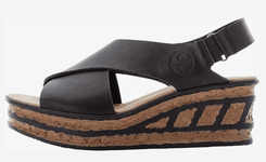 Rieker Sandalette in Schwarz für 23,62€ inkl. Versand (statt 49€) - Gr. 38 und 39!