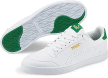 Puma Shuffle Perf Herren Sneaker in White/Gold/Amazon Green für 37€ inkl. Versand (statt 63€)