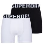 Superdry 2er Pack Herren Boxershorts (Bio-Baumwolle, doppeltes Logo) für 11,95€ inkl. Versand (statt 20€)