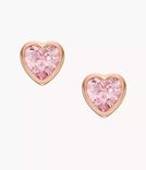 Fossil Ohrstecker Hazel Valentine Heart Glassteine rosé für 18,44€ inkl. Versand (statt 45€) - Newsletter!